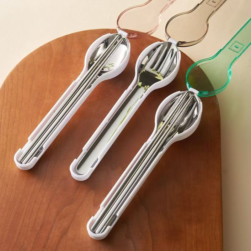 Camping Cooking Knife - Portable Cutlery Set with Storage Box