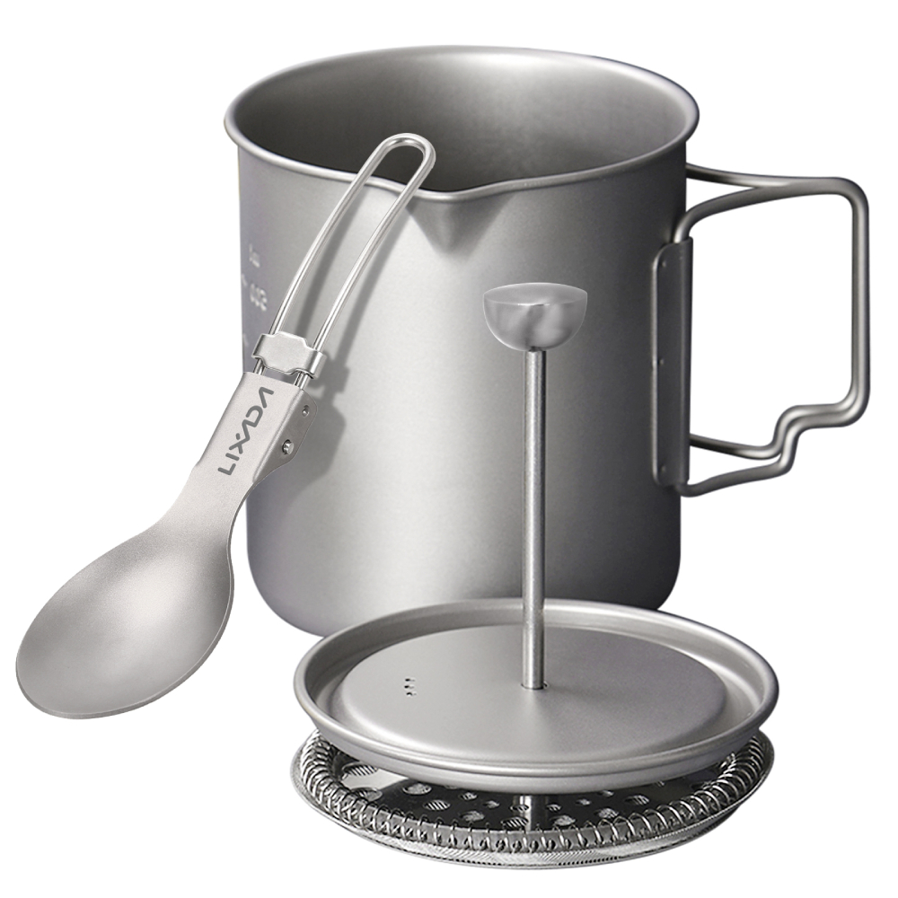 Camping Cooking Cup - Lixada 750ml Titanium Coffee Cup Mug