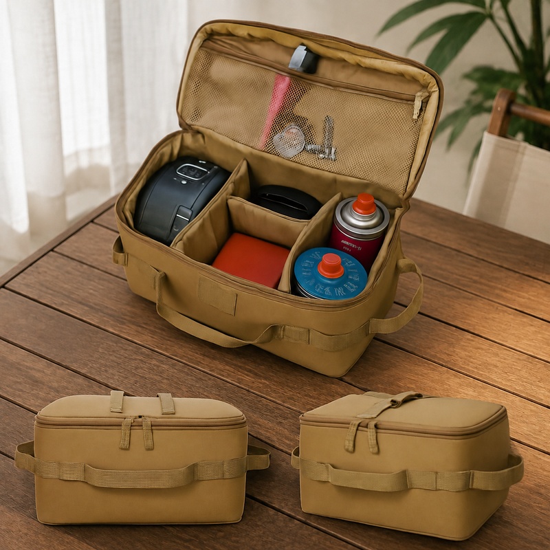 Camping Outdoor Cooking Equipment - Durable Camping Storage Tote with Ground