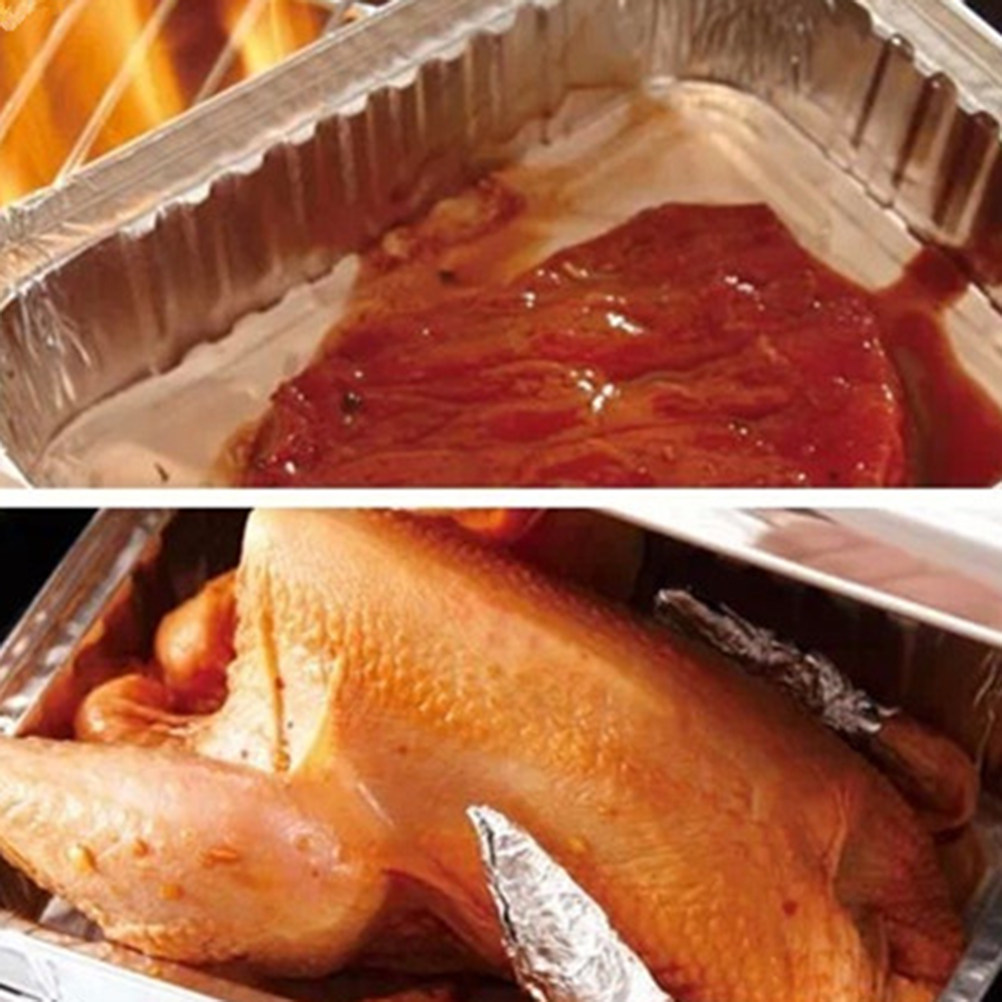Aluminum Foil Heavy Duty - 10Pcs Bbq Grease Pans Disposable Aluminum