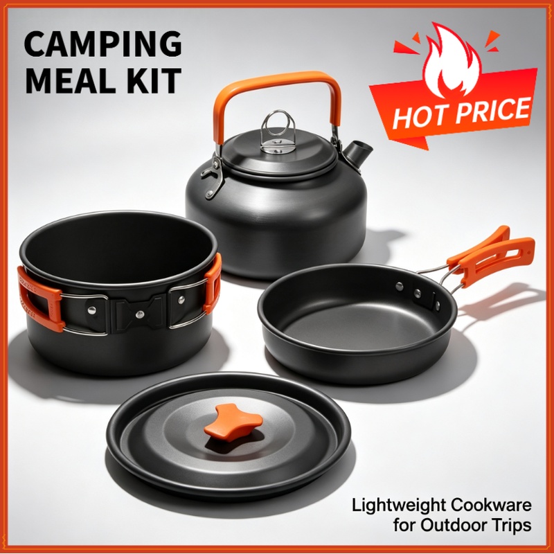 Camping Cooking Full Set - Camping Cooking set Camping Cookware Travel