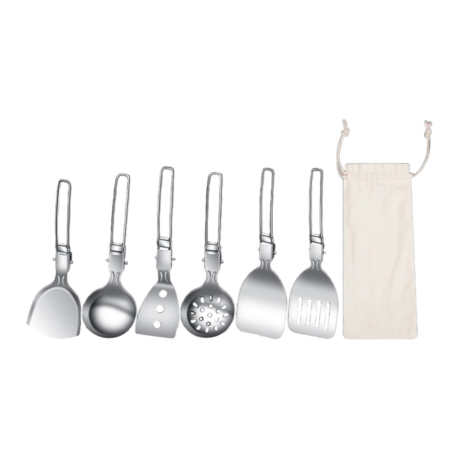7Pcs Camp Cooking Utensil Set  - Camping Cooking Essentials Kit recension och pris