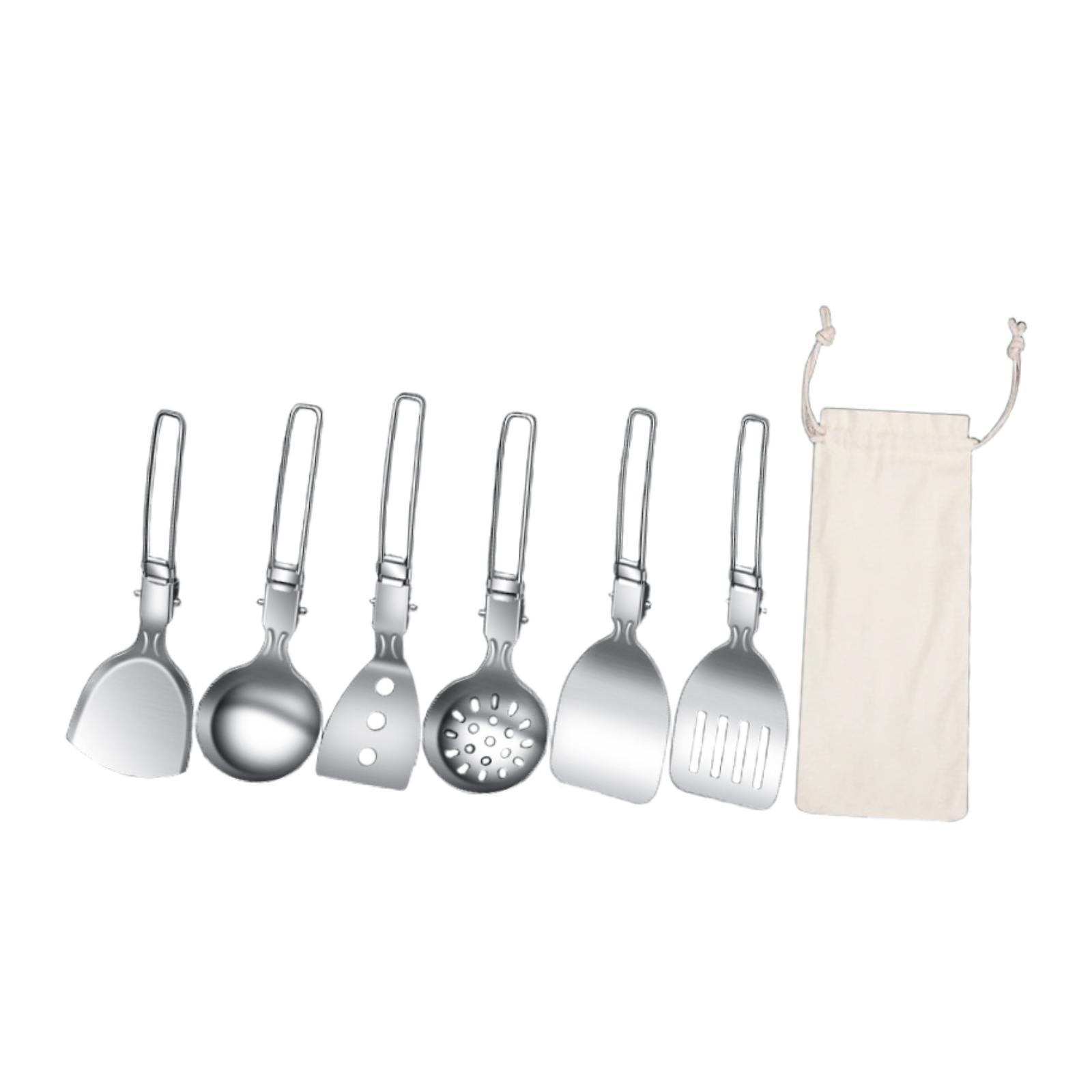 7Pcs Camp Cooking Utensil Set  - Camping Cooking Essentials Kit recension och pris