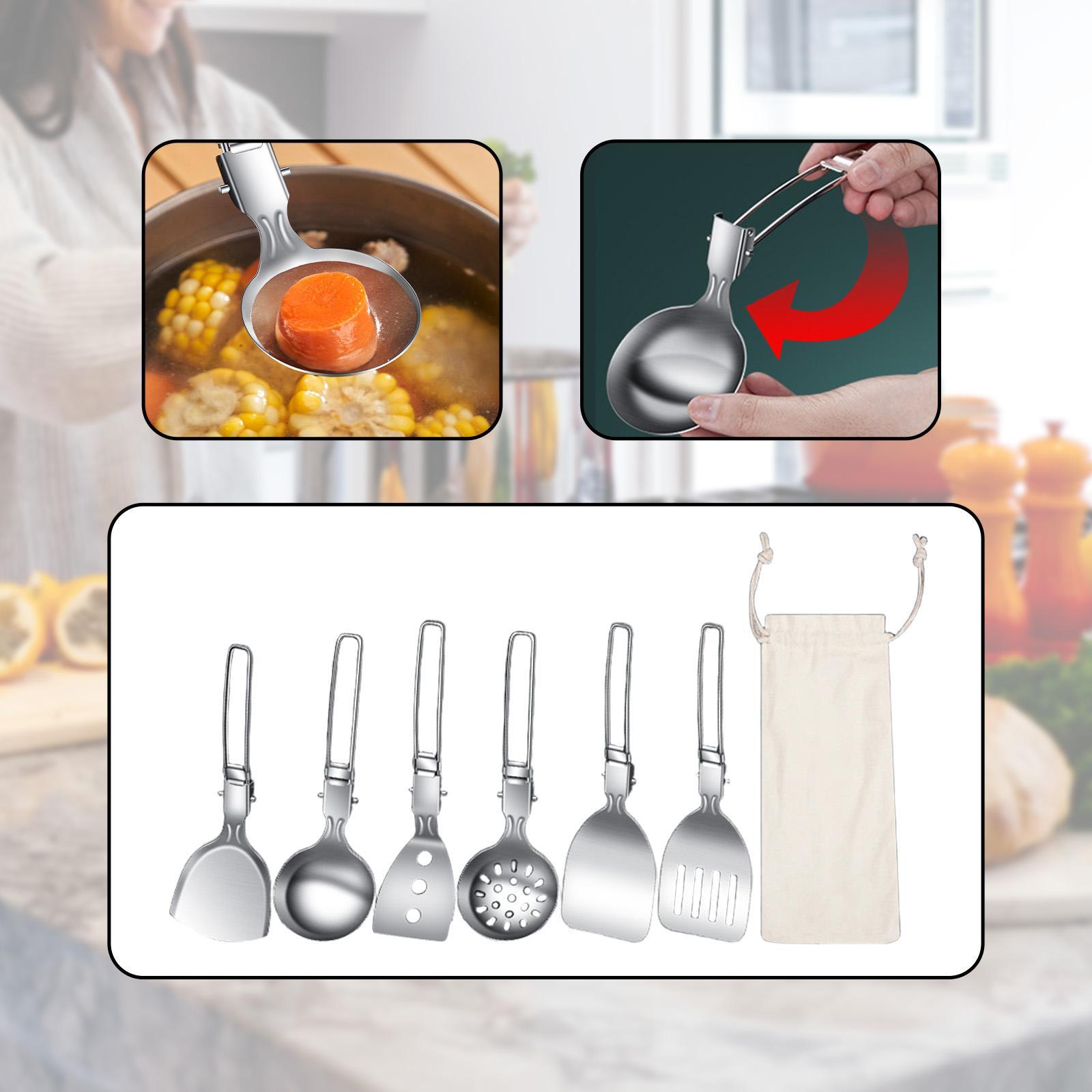 7Pcs Camp Cooking Utensil Set  - Camping Cooking Essentials Kit recension och pris