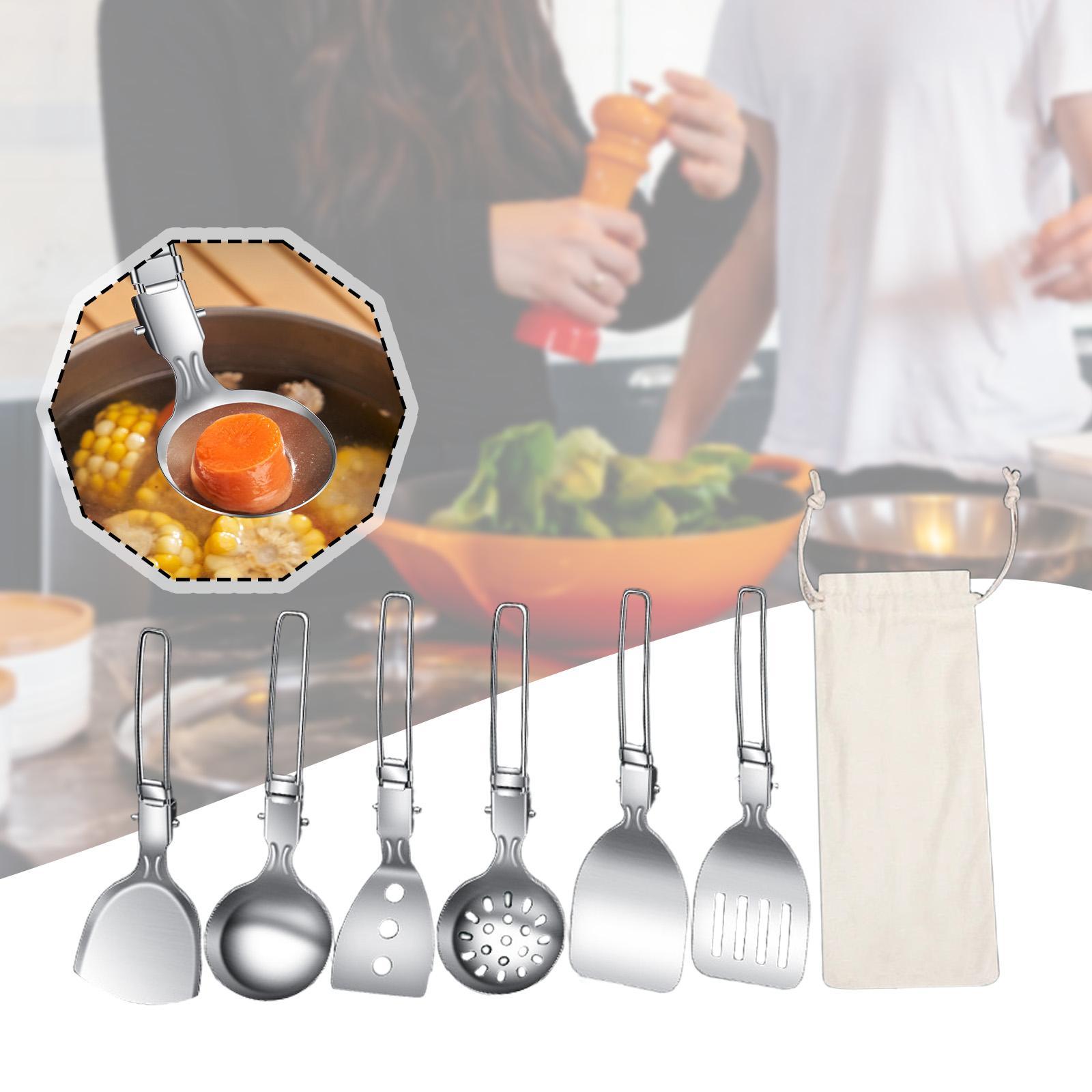 7Pcs Camp Cooking Utensil Set  - Camping Cooking Essentials Kit recension och pris