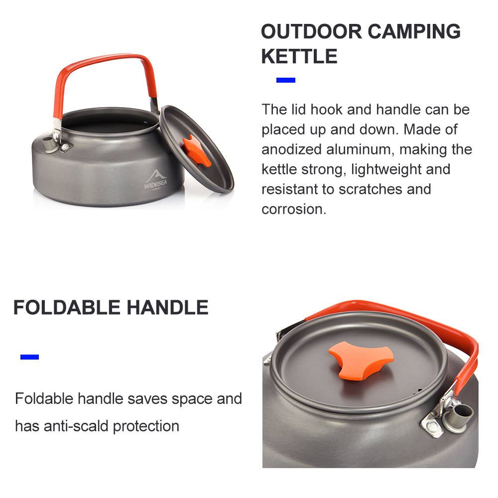 Widesea 1.1L 2L1.5L Camping Wa - Camping Cooking Full Set recension och pris