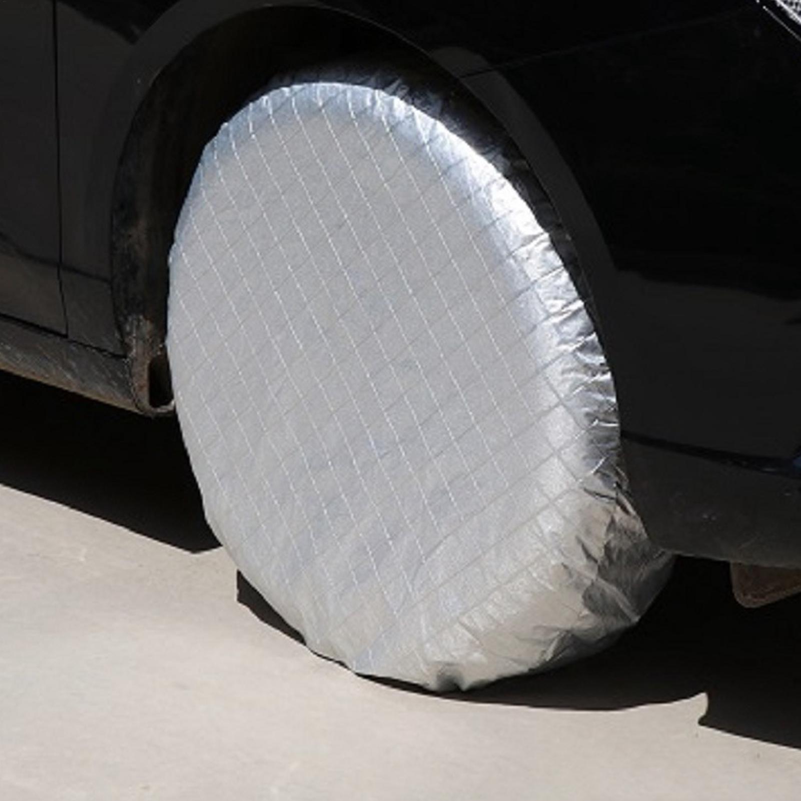 RV Tire Covers 4 Pieces Waterp - Aluminum Foil Heavy Duty recension och pris