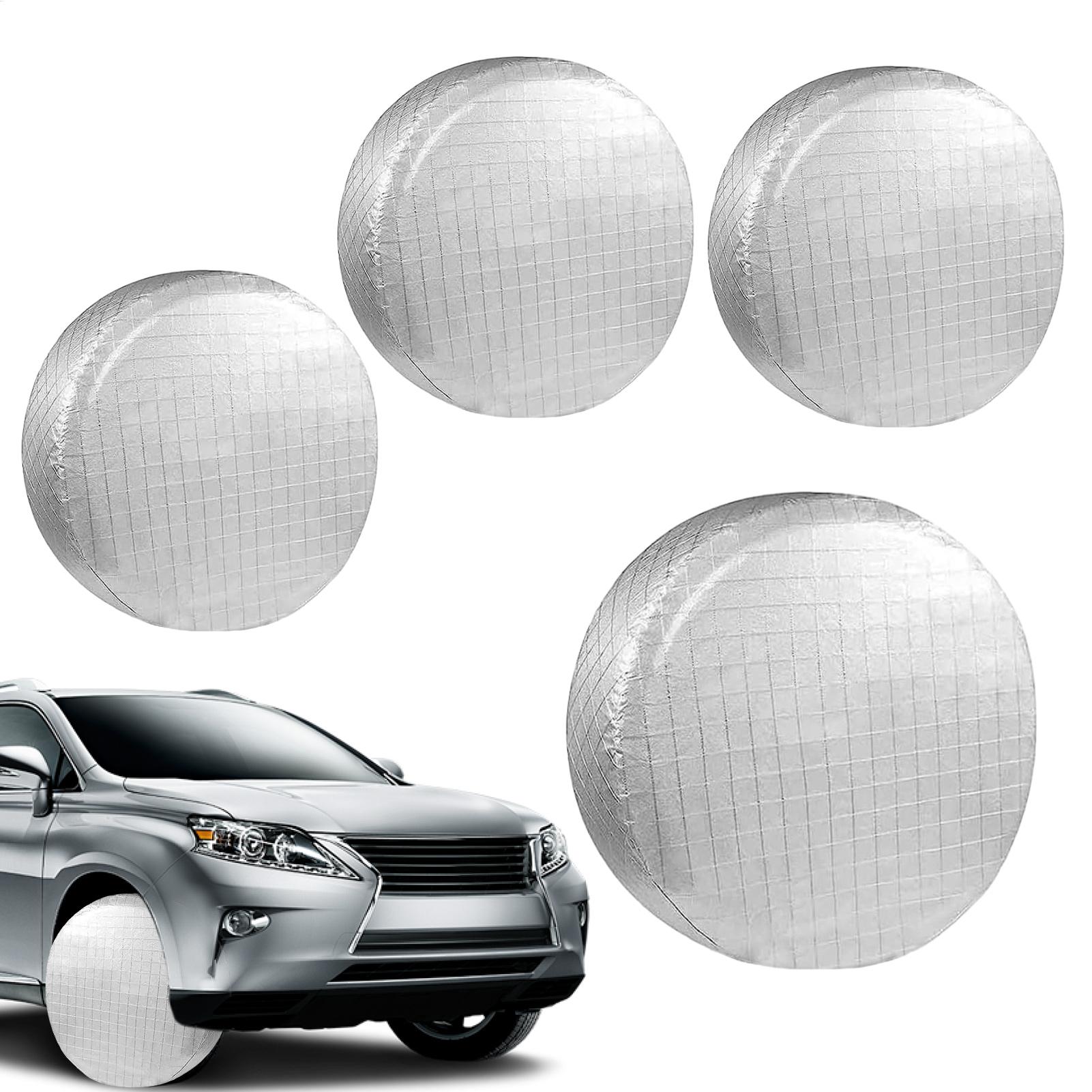 RV Tire Covers 4 Pieces Waterp - Aluminum Foil Heavy Duty recension och pris