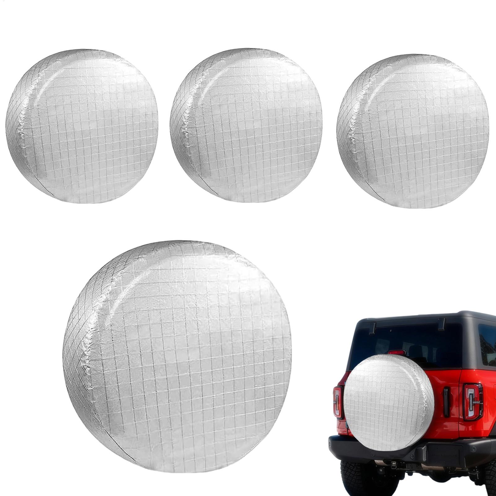 RV Tire Covers 4 Pieces Waterp - Aluminum Foil Heavy Duty recension och pris