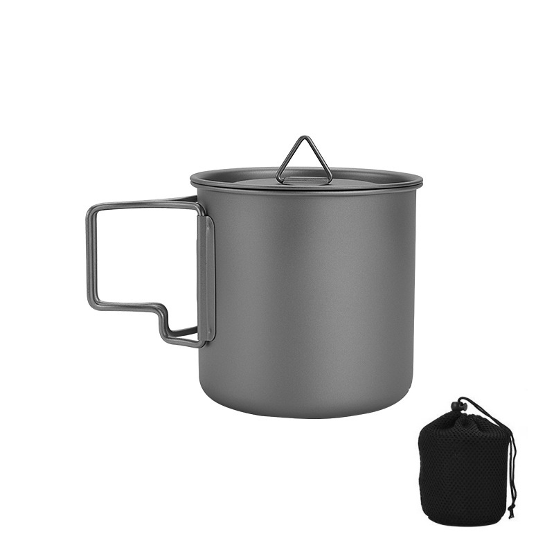 Titanium Camping Mug with Fold - Camping Cooking Cup recension och pris