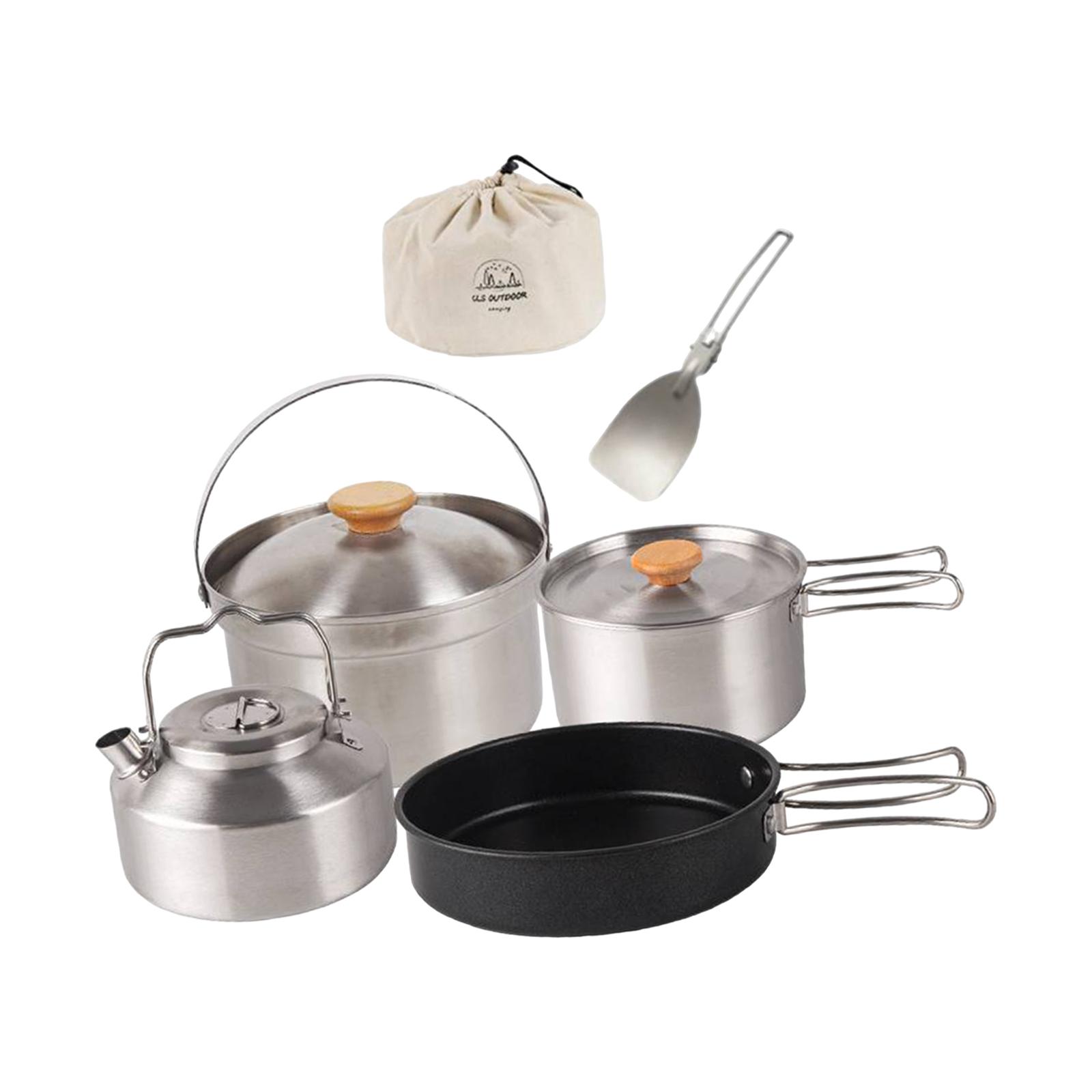 Camping Cookware Cook Gear Por - Camping Cooking Set Non Stick recension och pris