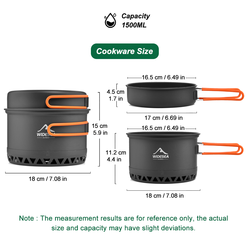 Camping Tableware Outdoor Cook - Camping Cooking Full Set recension och pris