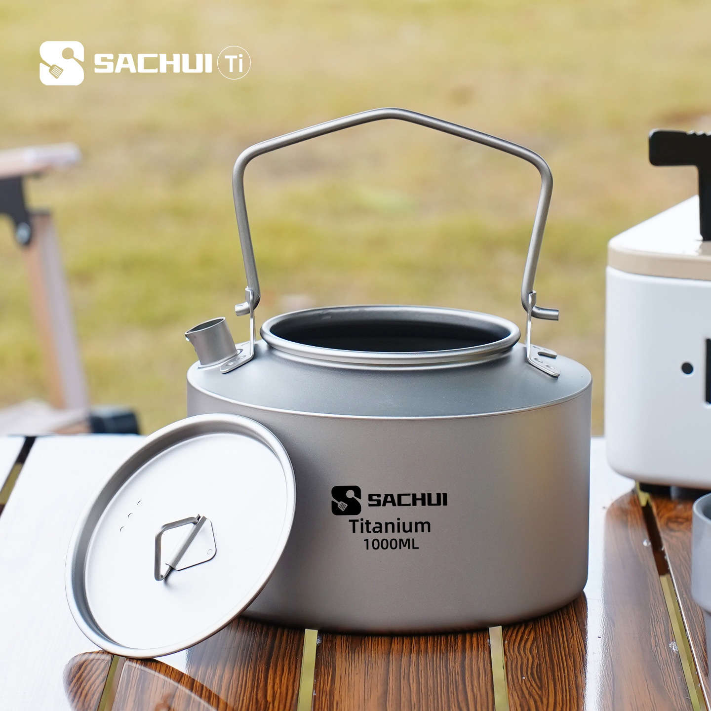 1000ML Pure Titanium Kettle Ou - Camping Outdoor Cooking Equipment recension och pris