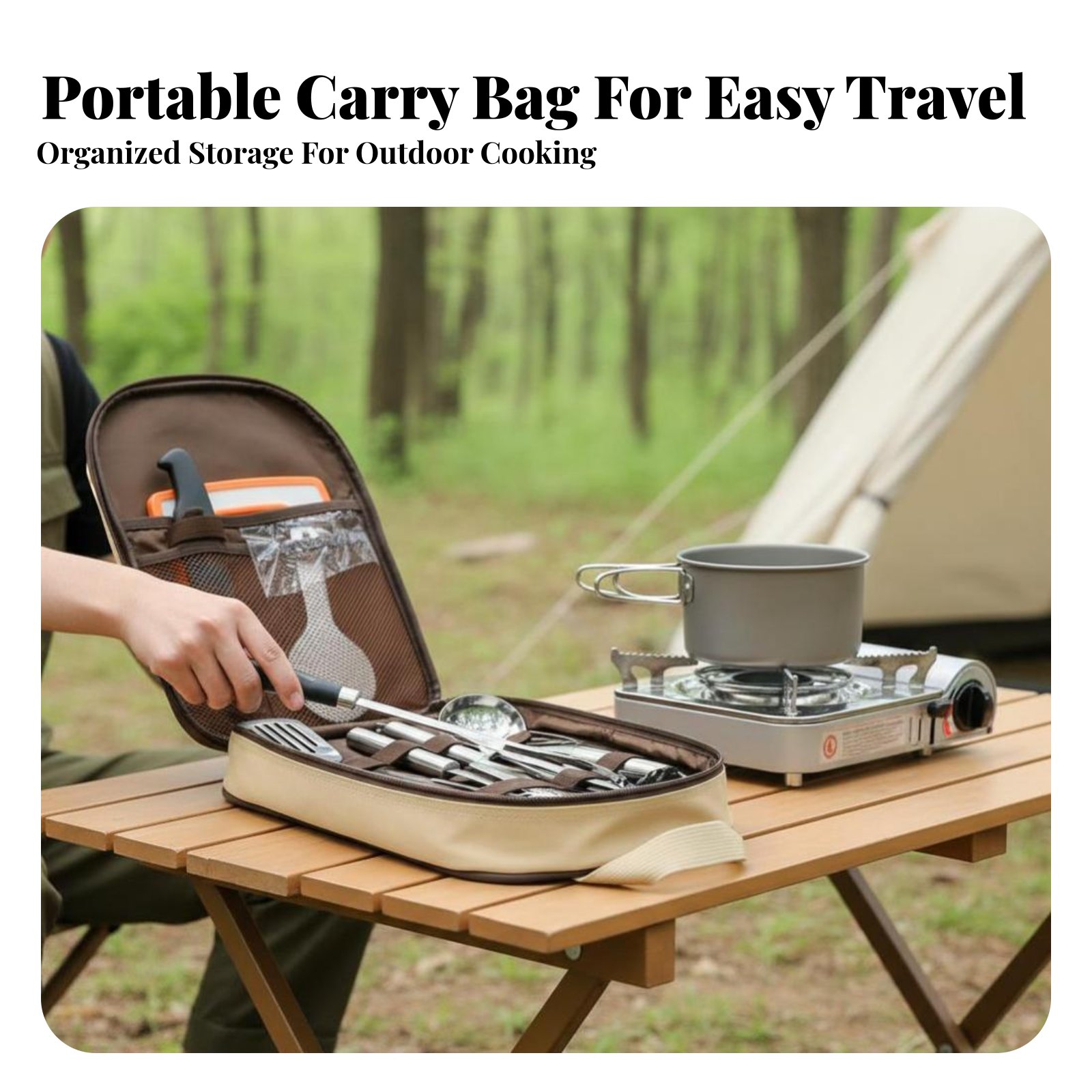 Outdoor Portable Cooking Utens - Camping Cooking Dining Set recension och pris