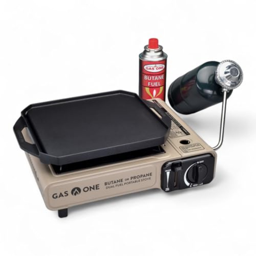 GasOne GS-3400P-KIT Propane or - Camping Cooking Flat Top recension och pris
