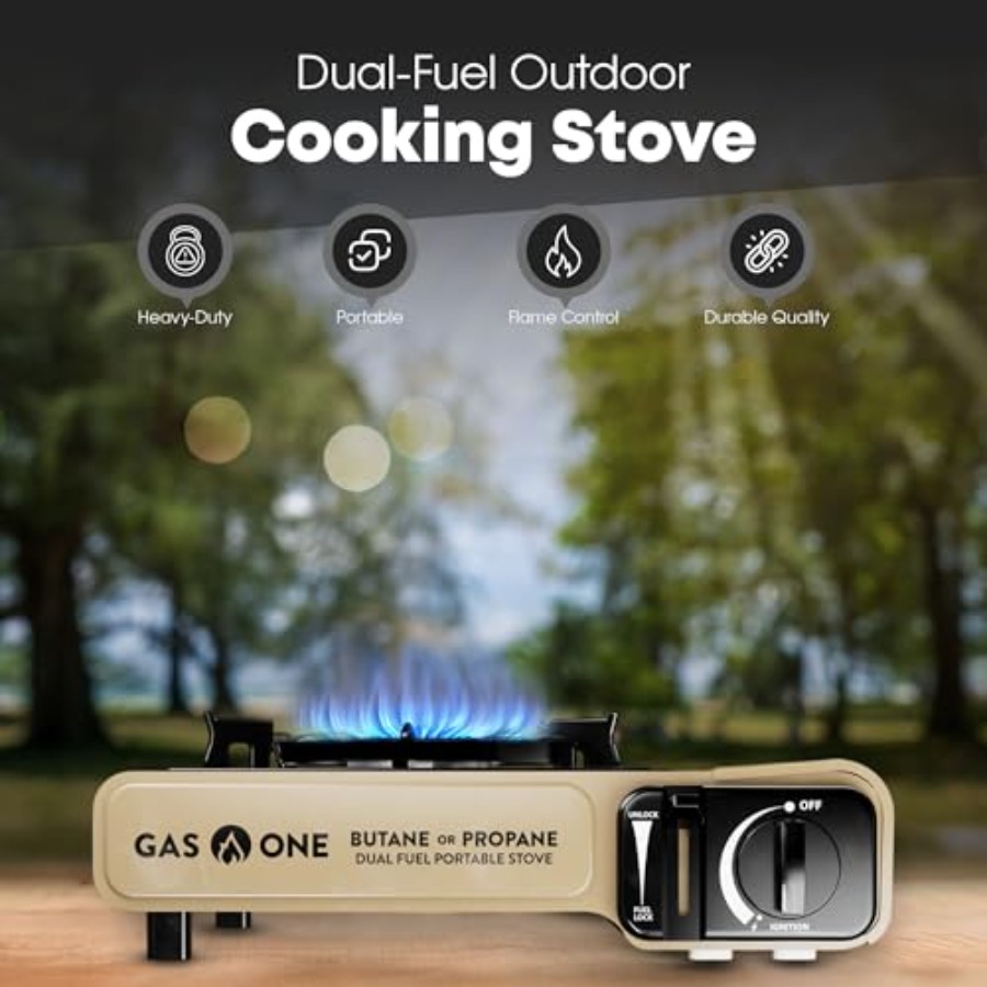 GasOne GS-3400P-KIT Propane or - Camping Cooking Flat Top recension och pris