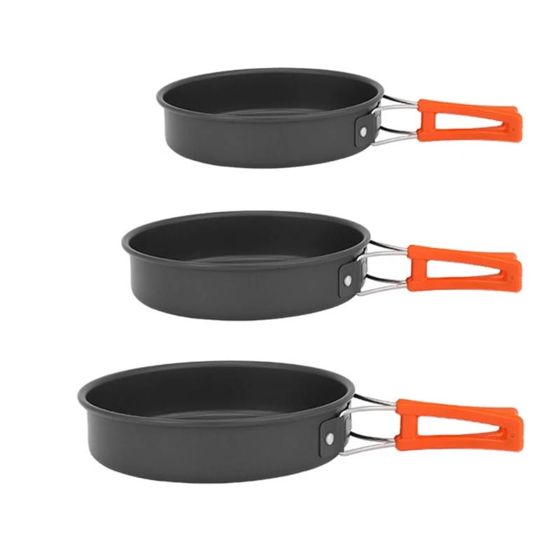 Portable Frying Pan with Stora - Camping Cooking Set Non Stick recension och pris