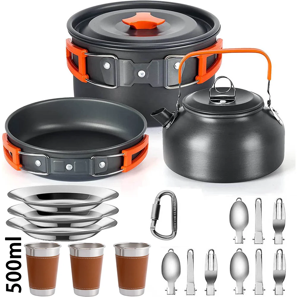 Multi Person Camping Cooking S - Camping Cooking Set Non Stick recension och pris