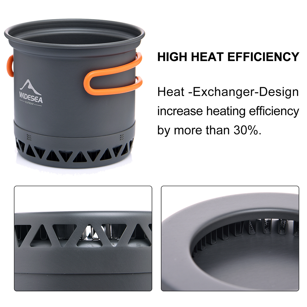 Widesea Camping 1.3L 2.3L Cook - Camping Cooking Set Jetboil recension och pris