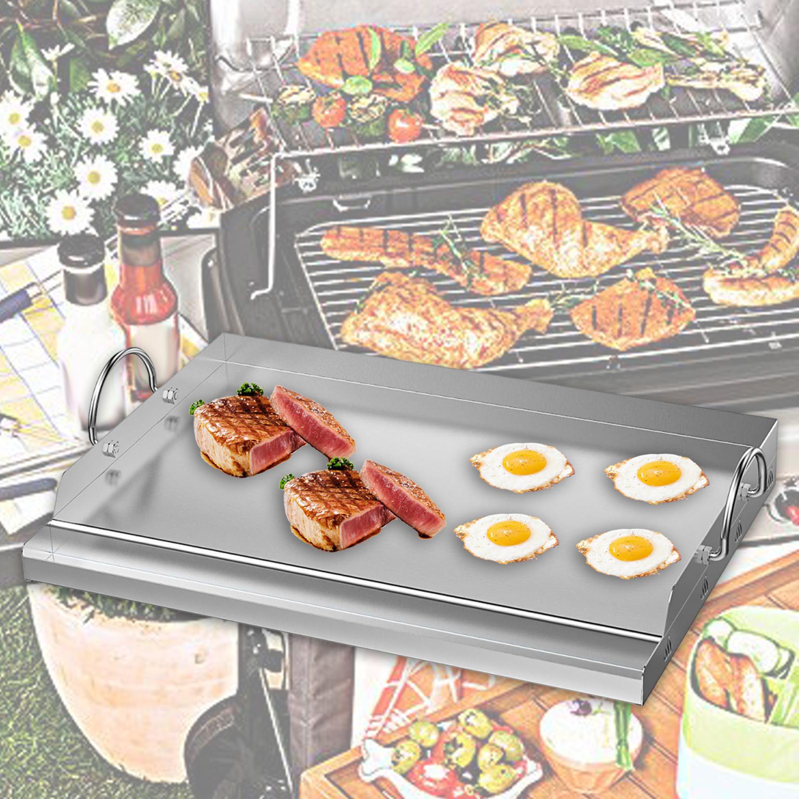 Stainless Steel Cooking Griddl - Camping Cooking Flat Top recension och pris