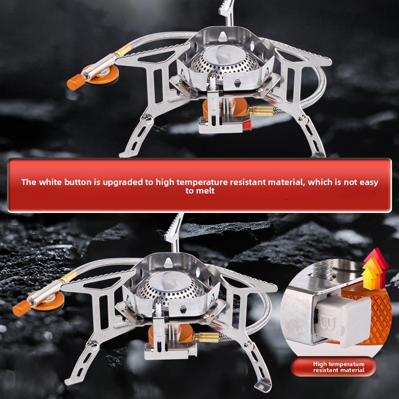 Split-type portable windproof  - Camping Cooking Gas Canister recension och pris