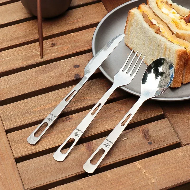 HWZBBEN Titanium Fork Spoon Kn - Camping Cooking Full Set recension och pris