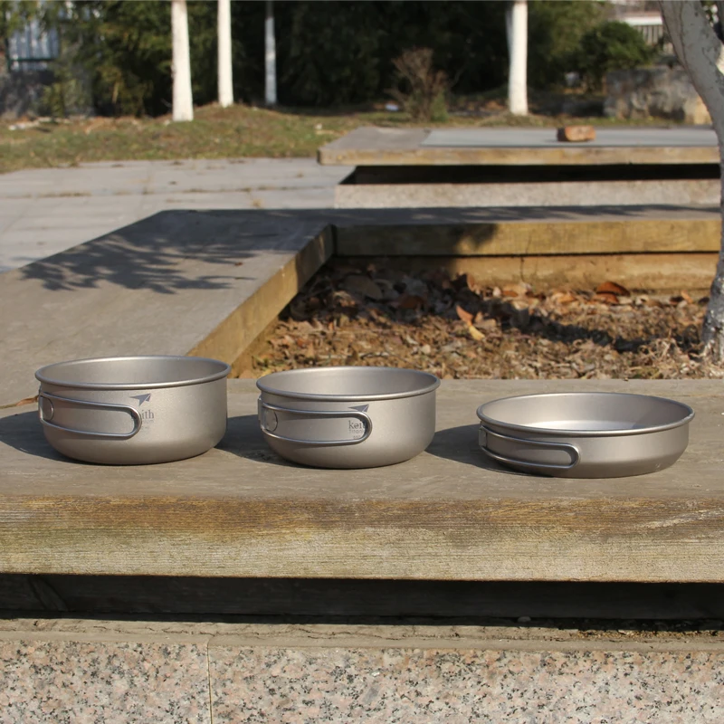 Keith 3PCS Titanium Cookware P - Camping Outdoor Cooking Equipment recension och pris