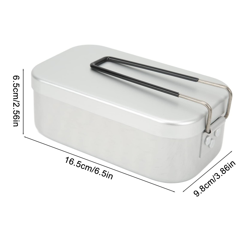 800ML Aluminum Lunch Boxes Out - Camping Outdoor Cooking Equipment recension och pris
