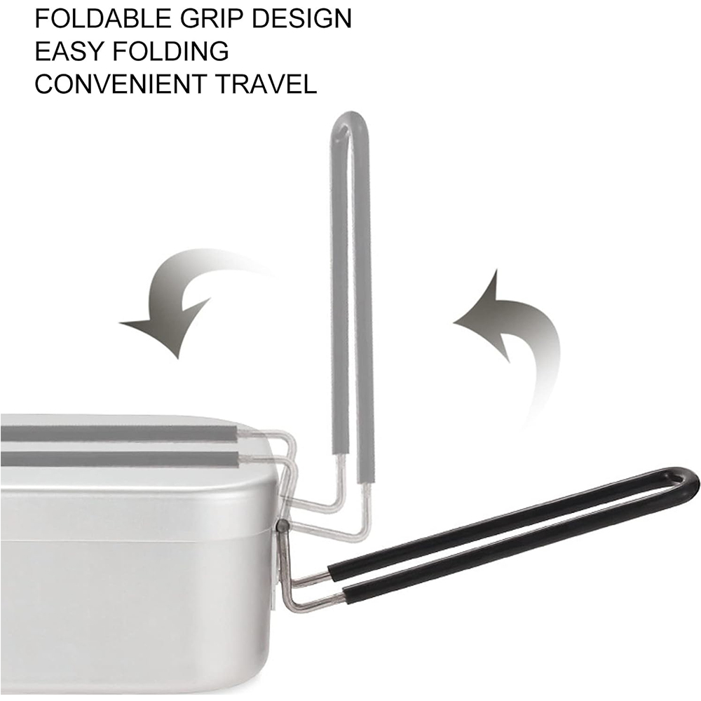 800ML Aluminum Lunch Boxes Out - Camping Outdoor Cooking Equipment recension och pris