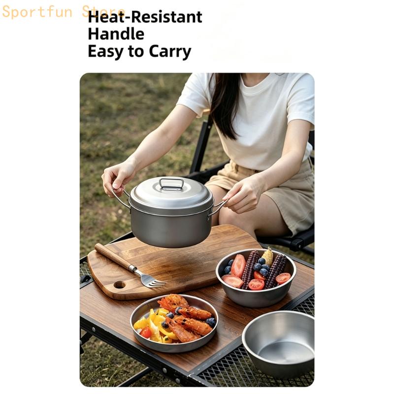 Trail Meal Cookware with Metal - Camping Cooking Dining Set recension och pris