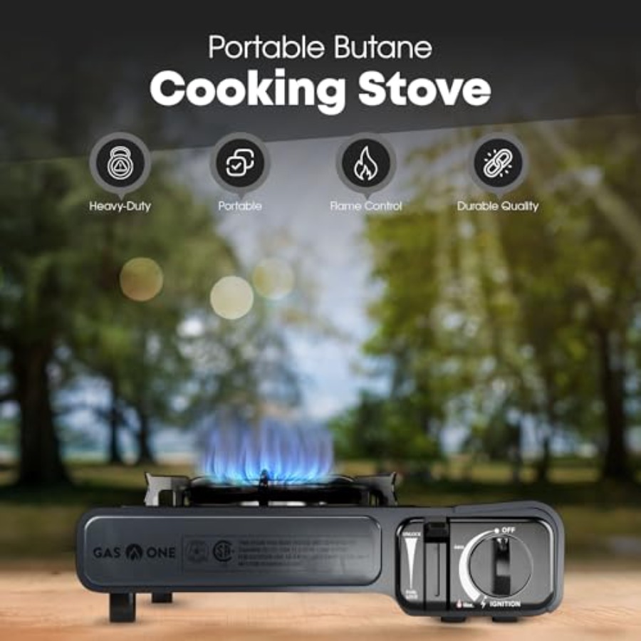 GasOne GS-1000G-KIT Butane Gas - Camping Cooking Flat Top recension och pris