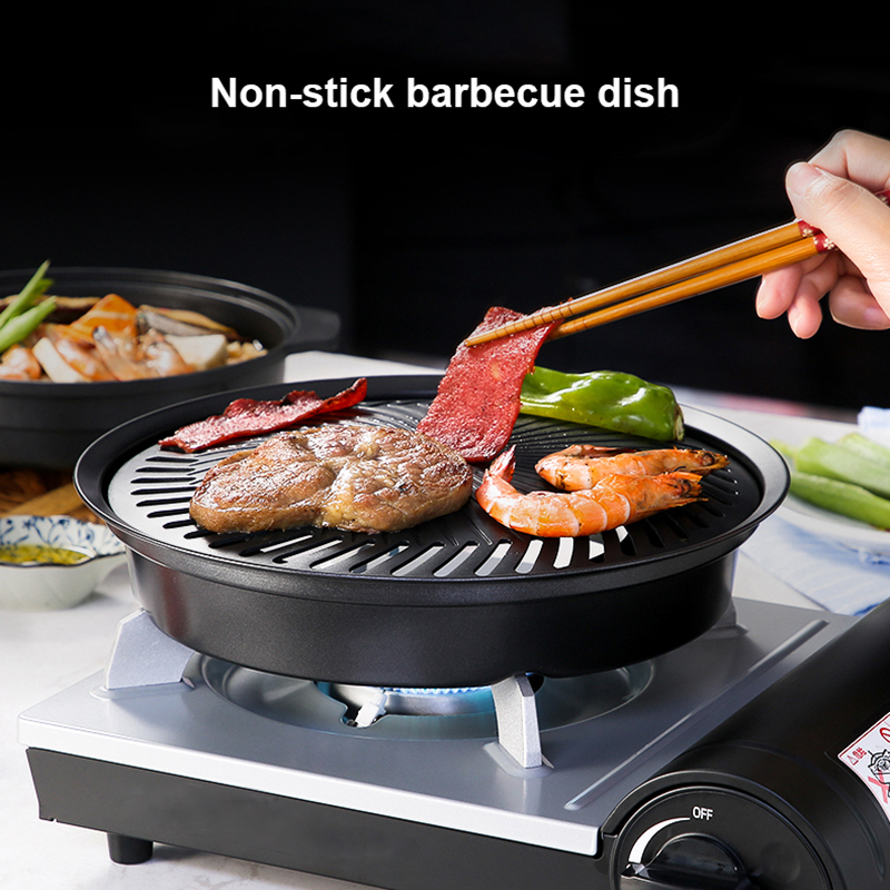 Korean Non-stick Barbecue Tray - Camping Cooking Flat Top recension och pris