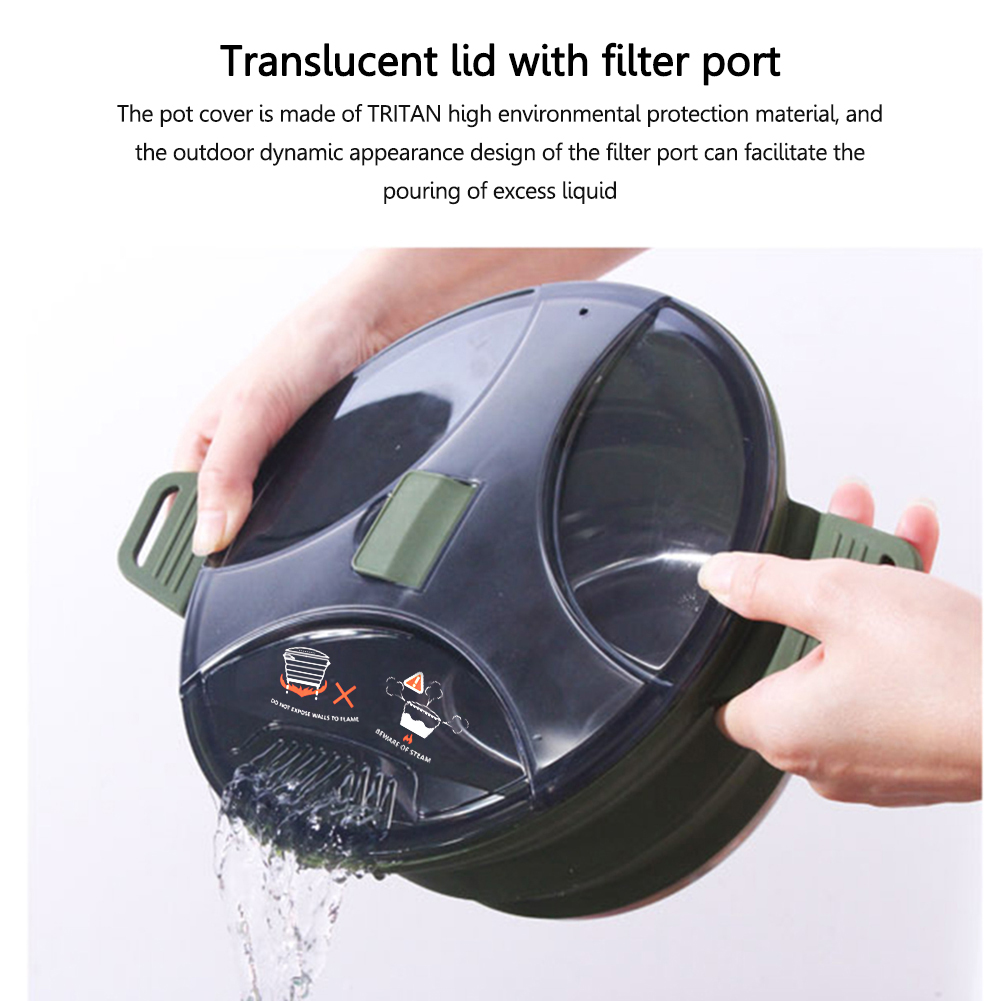 Silicone Foldable Camping Pot  - Camping Cooking Set Jetboil recension och pris