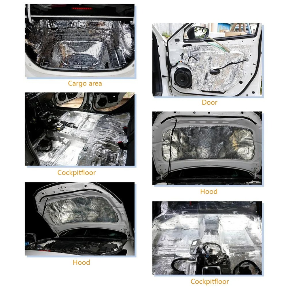 5/10MM Sound Deadener Heat Ins - Aluminum Foil Heavy Duty recension och pris
