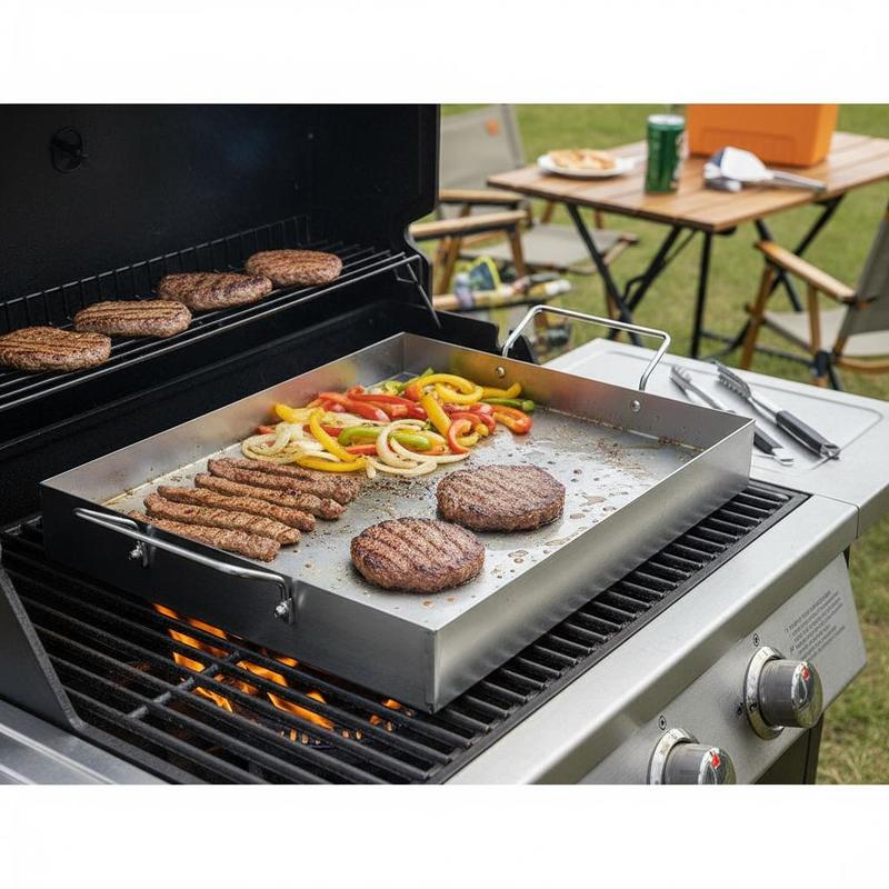 Rectangular Flat Top Plate 17x - Camping Cooking Flat Top recension och pris