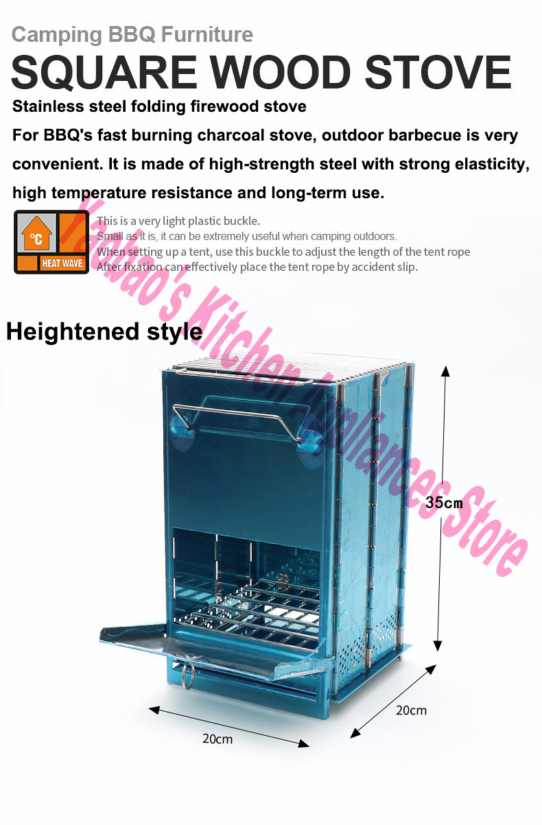 Wood Stove Outdoor Camping Equ - Camping Outdoor Cooking Equipment recension och pris