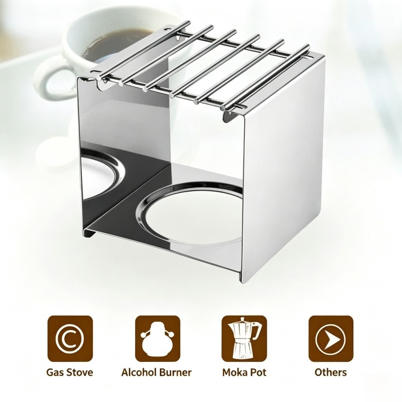 Stainless Steel Square Coffee  - Camping Outdoor Cooking Equipment recension och pris
