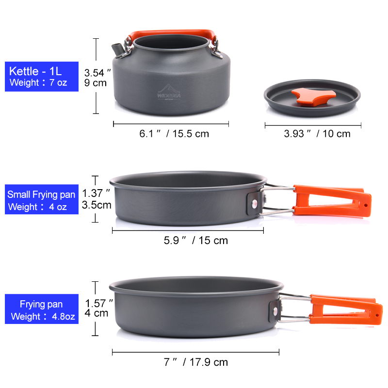 Widesea Camping Outdoor Cookwa - Camping Cooking Full Set recension och pris