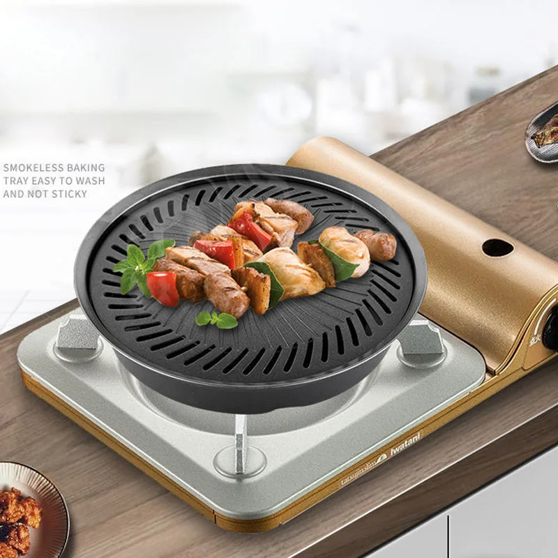 Korean Non-stick Barbecue Tray - Camping Cooking Flat Top recension och pris