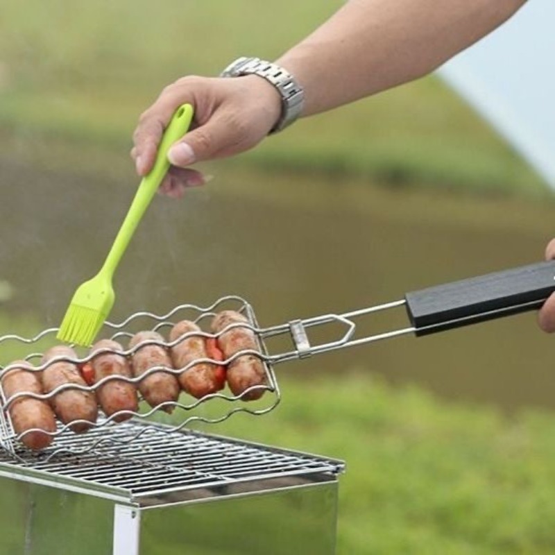 Portable Camping BBQ Grill Com - Camping Outdoor Cooking Equipment recension och pris