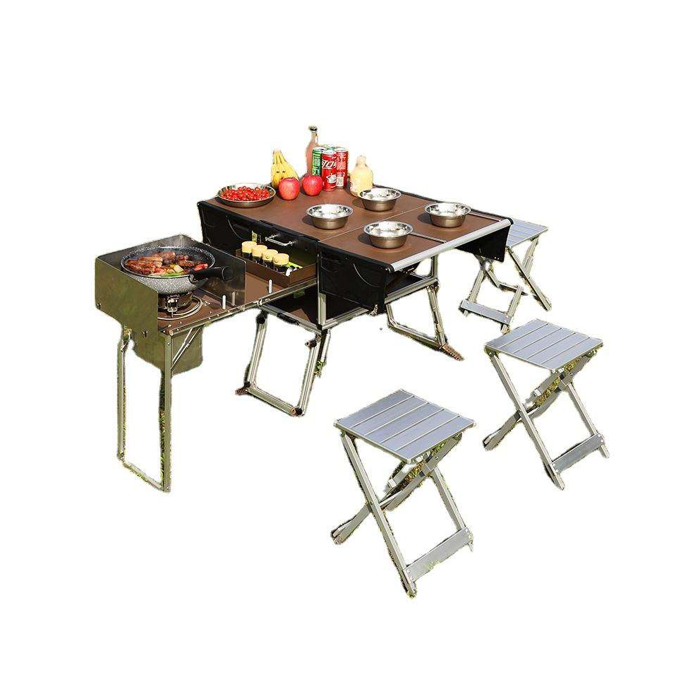 Portable Outdoor Folding Food  - Camping Cooking Dining Set recension och pris