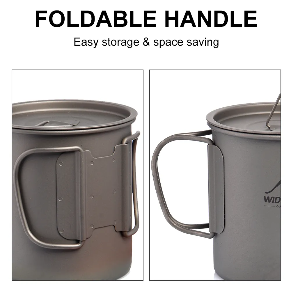 Widesea Camping Mug Titanium C - Camping Cooking Set Jetboil recension och pris