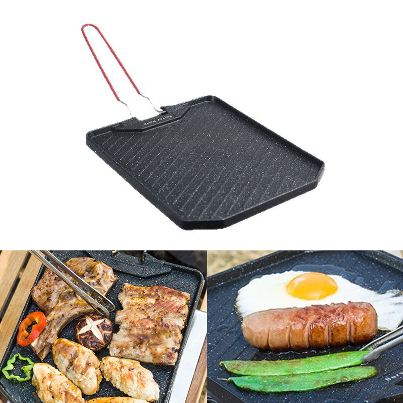 Outdoor camping barbecue pan H - Camping Cooking Set Non Stick recension och pris