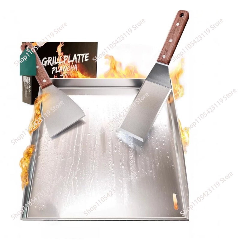 Stainless Steel Griddle BBQ To - Camping Cooking Flat Top recension och pris