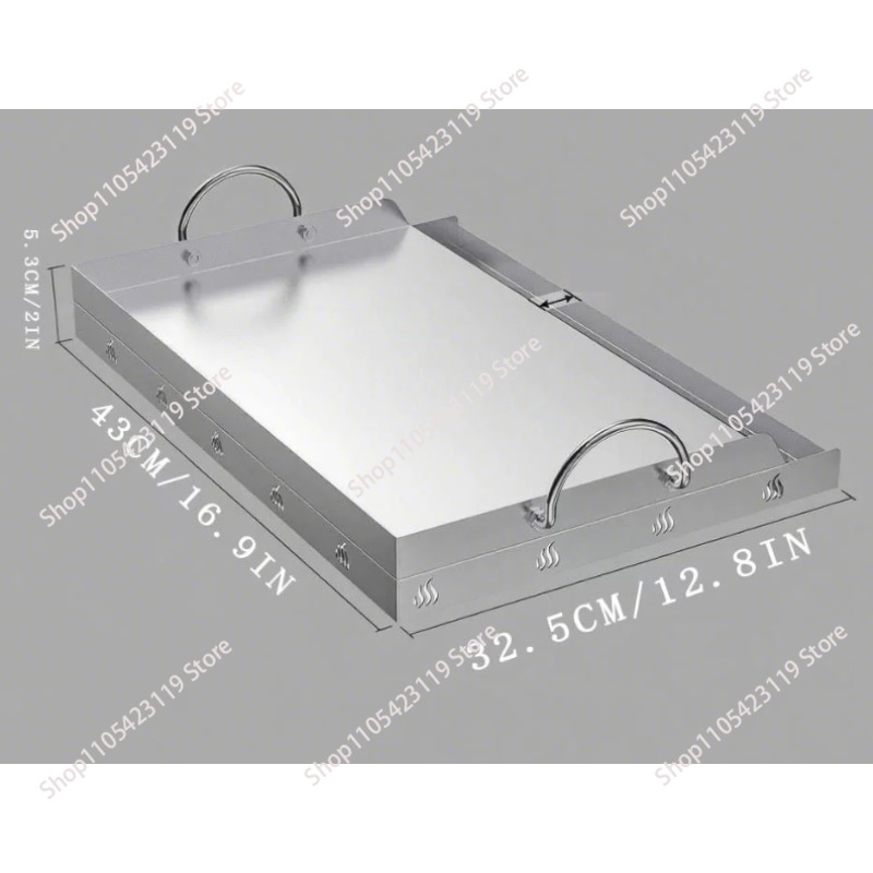 Stainless Steel Griddle BBQ To - Camping Cooking Flat Top recension och pris