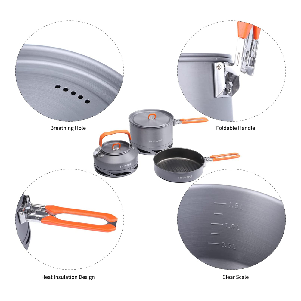 Fire Maple Camping Cookware Ut - Camping Cooking Full Set recension och pris