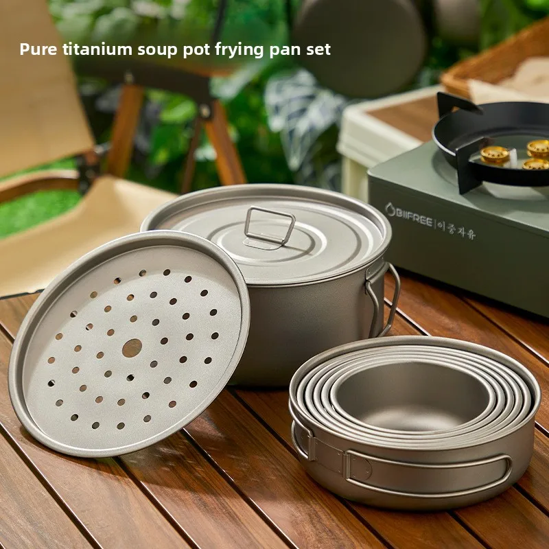 Titanium Outdoor Pot Set Picni - Camping Cooking Mesh recension och pris