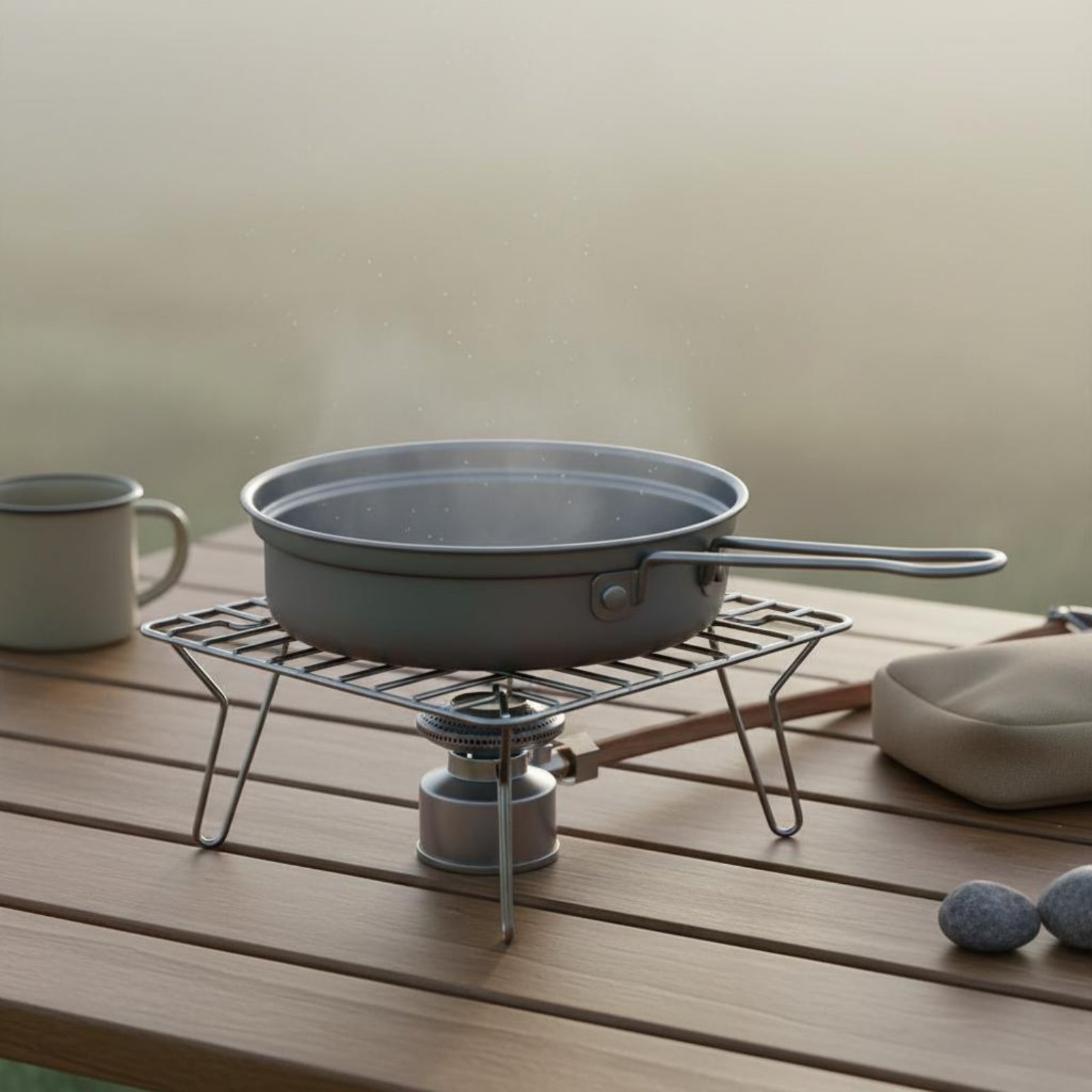 2 Pieces Metal Camping Cook Se - Camping Cooking Dining Set recension och pris