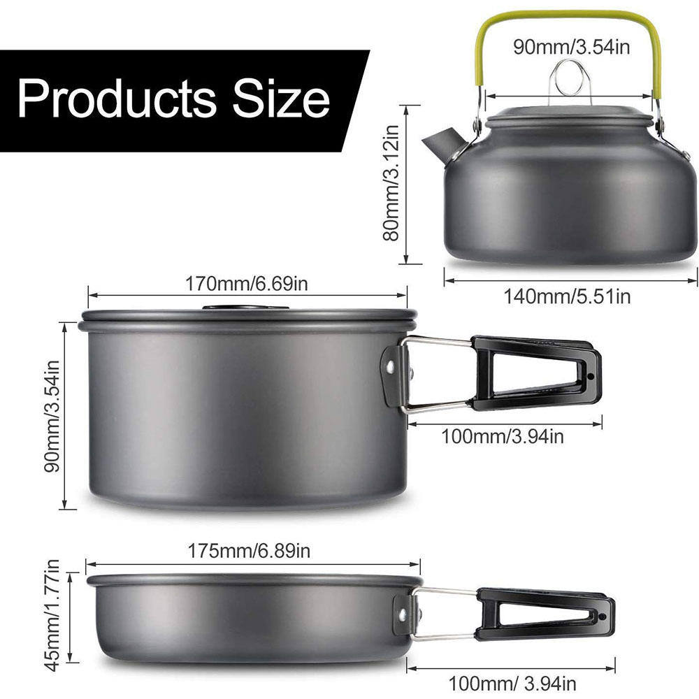 Outdoor Camping Cookware Set M - Camping Outdoor Cooking Equipment recension och pris