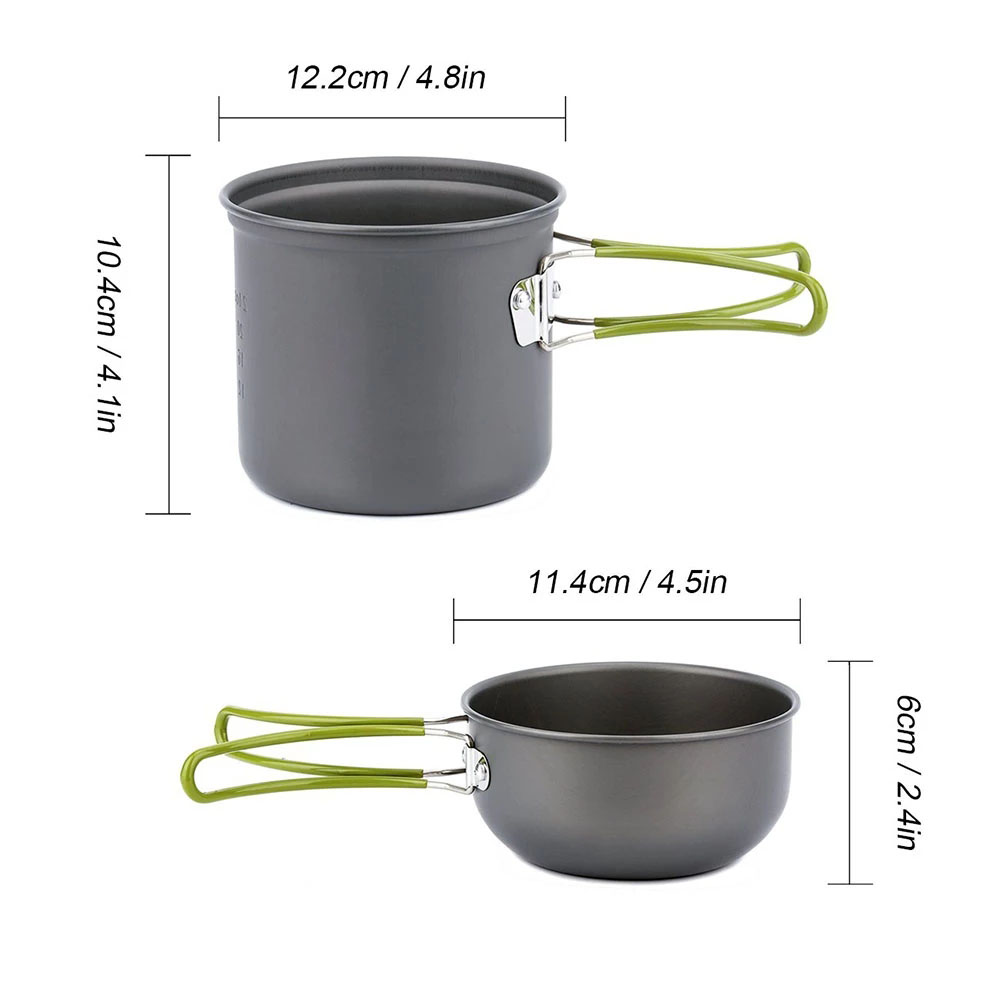 Camping Cookware Kit with Stov - Camping Cooking Mesh recension och pris